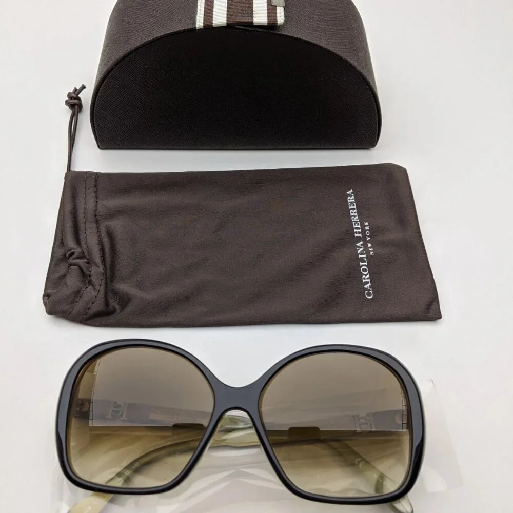 🕶️Made in Italy! Carolina Herrera SHN504 02AI Sunglasses 57/15 140 | ALB17🕶️
